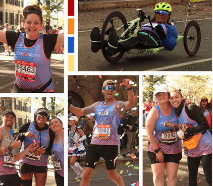 Collage of photos of Team Reeve participants