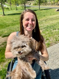 Kristin Beale and dog