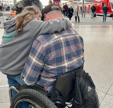 Geoff Krill and his daughter