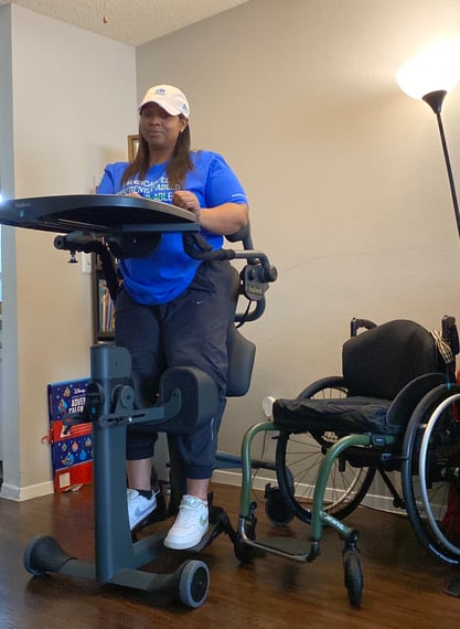 tyra randle in adaptive equipment