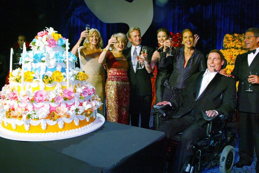 9/25 Club – In 2002, we held a special A Magical Evening on Christopher Reeve’s birthday where he celebrated with other birthday buddies Barbara Walters, Michael Douglas and Catherine Zeta-Jones. 