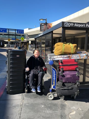 Eb at the airport