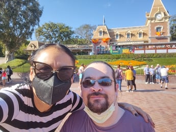 Tanya and her husband at disney