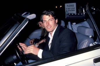 Christopher Reeve with his wife Gae Exton in 1984. Photo: Getty