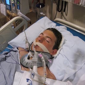 Zack after his injury 
