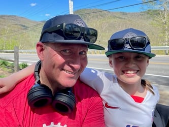 Geoff and his daughter