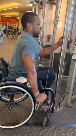 Garrison at the gym