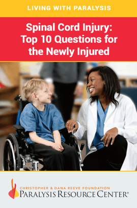 Spinal Cord Injury: Top 10 Questions for the Newly Injured booklet cover