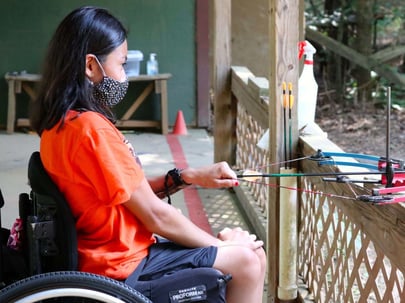 girl at camp