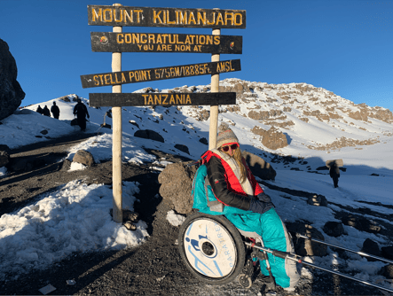 Marcela at Mount Kilimanjaro