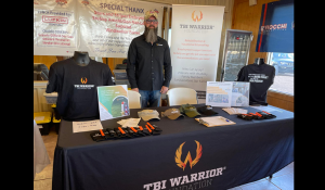 TBI Warrior Foundation booth & founder