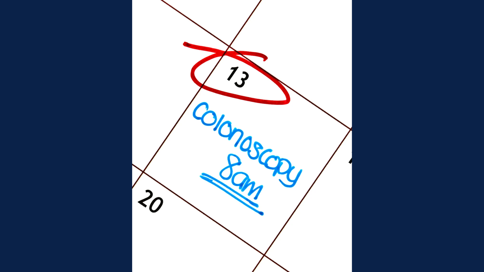 colonoscopy calendar