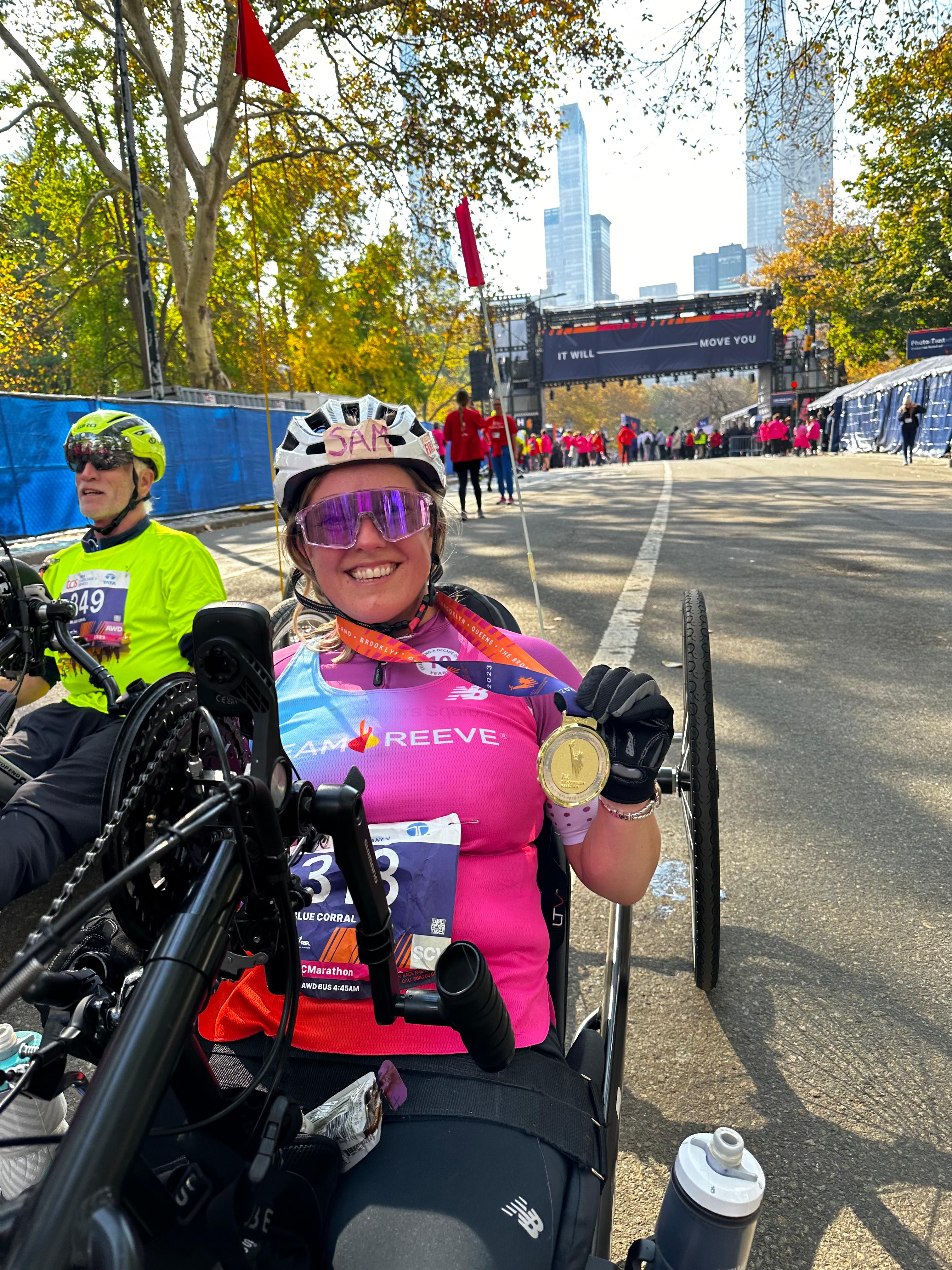 Sam Good at NYC Marathon