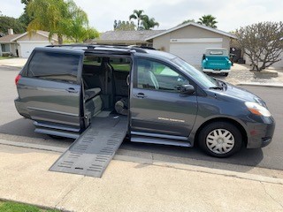 Photo of an accessible mini van