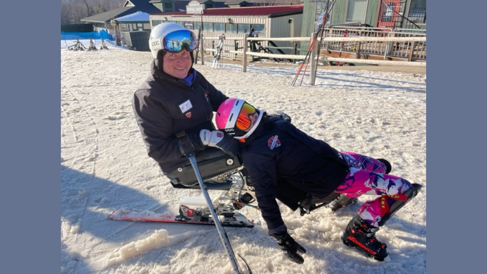 Geoff and Daughter Skiing