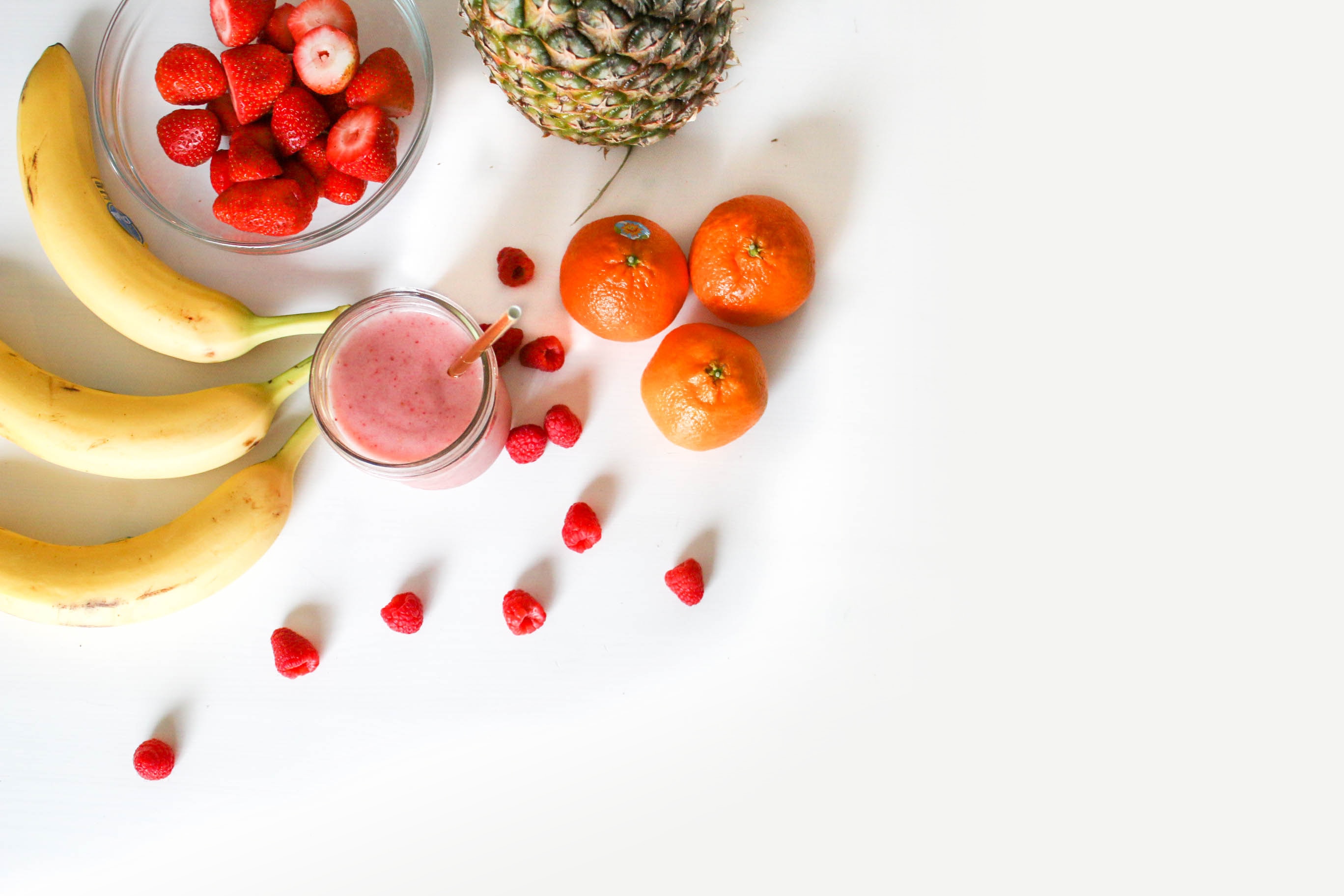 fruit and smoothie