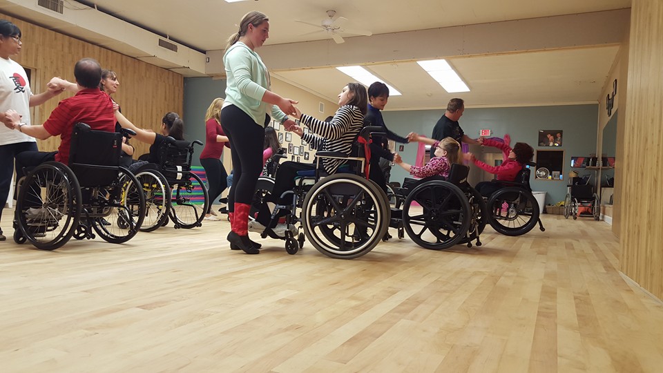 Accessible wheelchair dance class